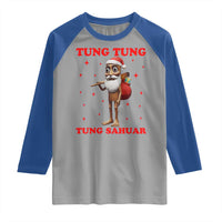 Funny Italian Brainrot Christmas Raglan Shirt Tung Tung Tung Sahur Meme - Wonder Print Shop