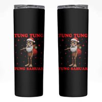 Funny Italian Brainrot Christmas Skinny Tumbler Tung Tung Tung Sahur Meme - Wonder Print Shop