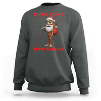 Funny Italian Brainrot Christmas Sweatshirt Tung Tung Tung Sahur Meme - Wonder Print Shop