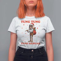 Funny Italian Brainrot Christmas T Shirt For Women Tung Tung Tung Sahur Meme - Wonder Print Shop