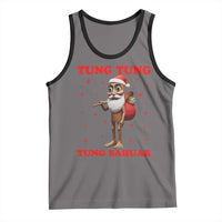 Funny Italian Brainrot Christmas Tank Top Tung Tung Tung Sahur Meme - Wonder Print Shop