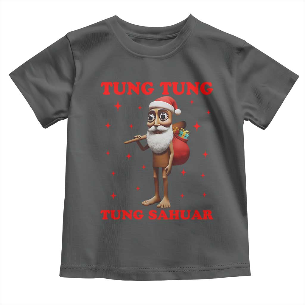 Funny Italian Brainrot Christmas Toddler T Shirt Tung Tung Tung Sahur Meme - Wonder Print Shop