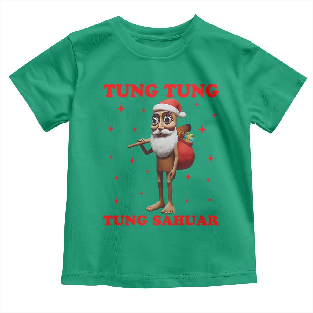Funny Italian Brainrot Christmas Toddler T Shirt Tung Tung Tung Sahur Meme - Wonder Print Shop