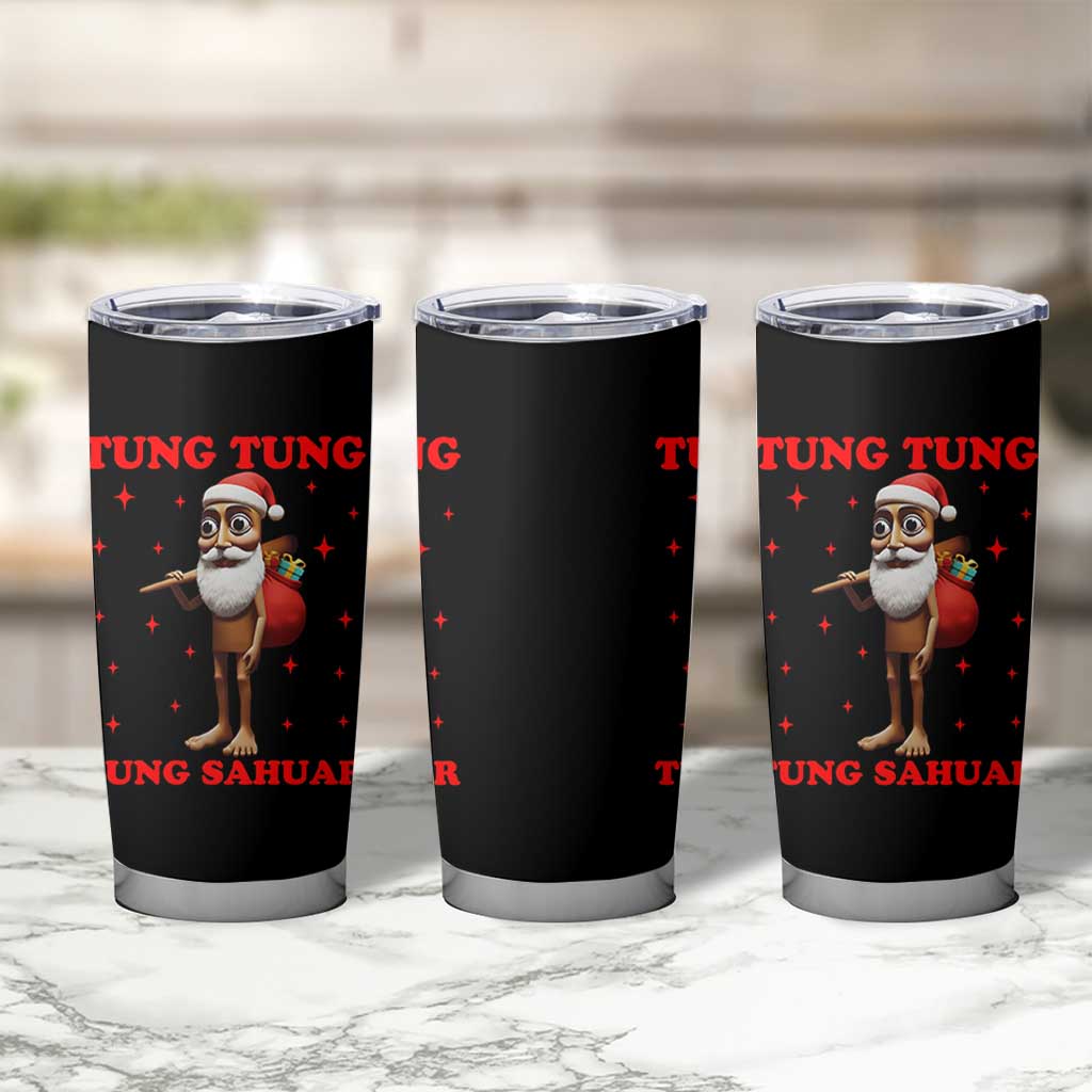 Funny Italian Brainrot Christmas Tumbler Cup Tung Tung Tung Sahur Meme - Wonder Print Shop