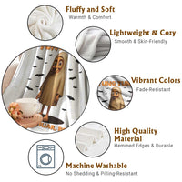 Funny Italian Brainrot Halloween Throw Blanket Tung Tung Tung Sahur Meme - Wonder Print Shop