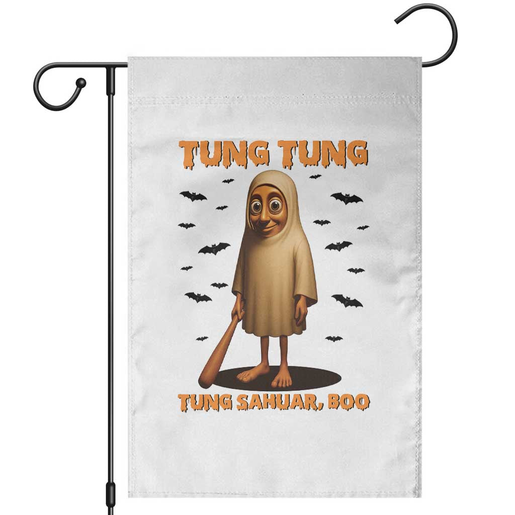 Funny Italian Brainrot Halloween Garden Flag Tung Tung Tung Sahur Meme - Wonder Print Shop