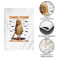 Funny Italian Brainrot Halloween Garden Flag Tung Tung Tung Sahur Meme - Wonder Print Shop