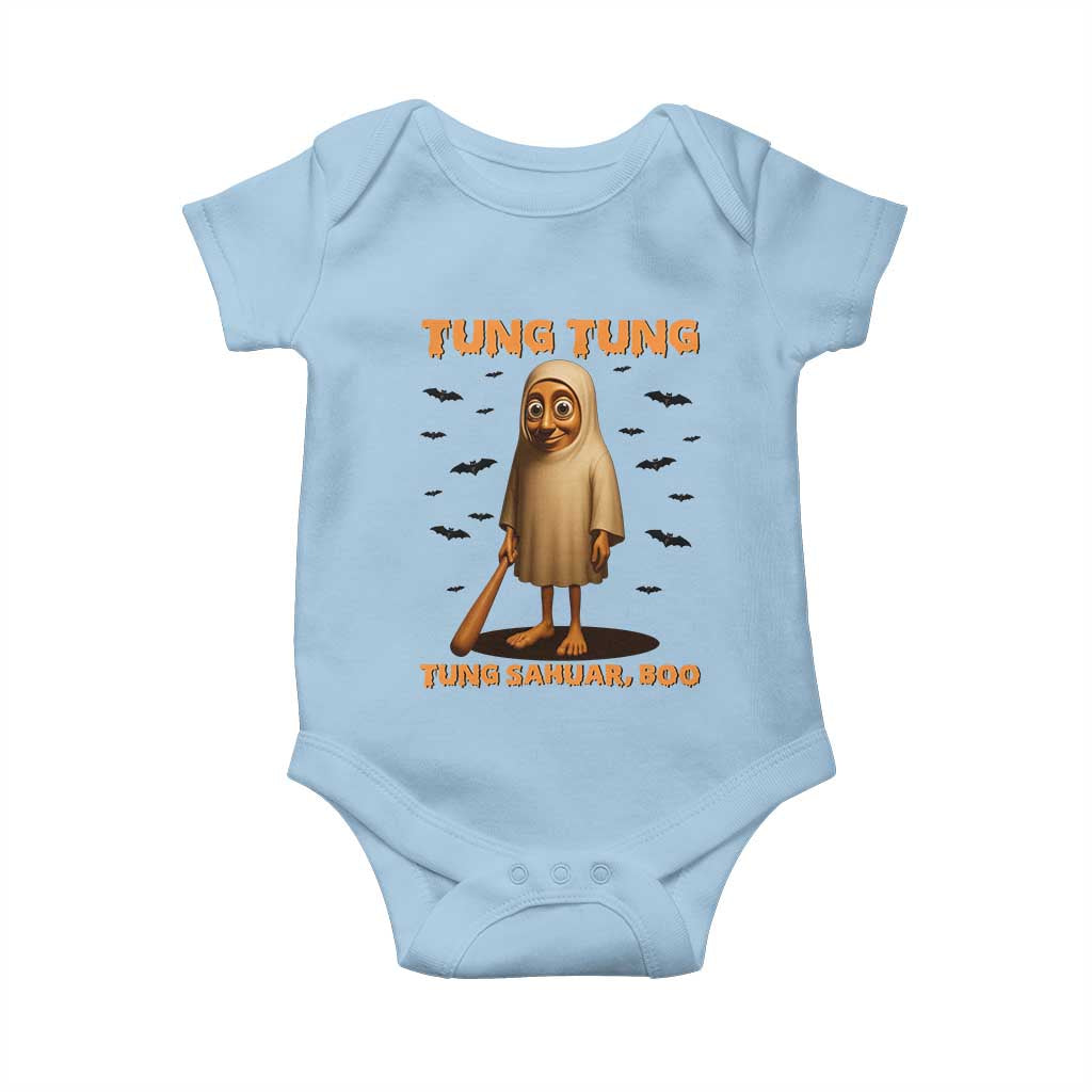 Funny Italian Brainrot Halloween Baby Onesie Tung Tung Tung Sahur Meme - Wonder Print Shop