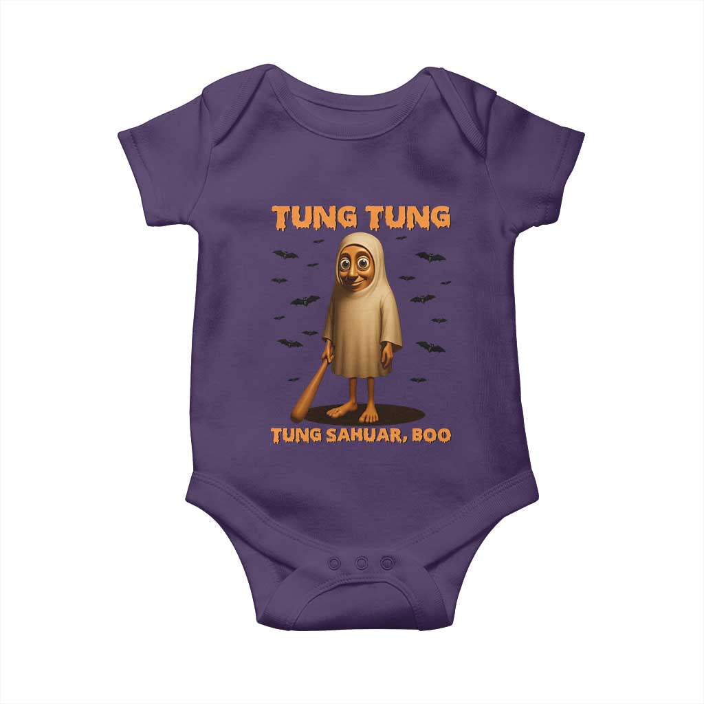 Funny Italian Brainrot Halloween Baby Onesie Tung Tung Tung Sahur Meme - Wonder Print Shop