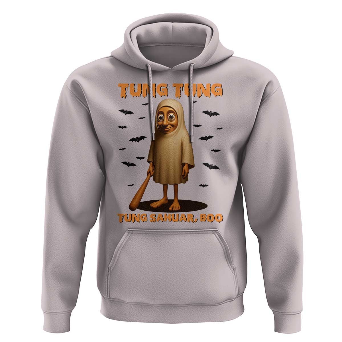 Funny Italian Brainrot Halloween Hoodie Tung Tung Tung Sahur Meme - Wonder Print Shop