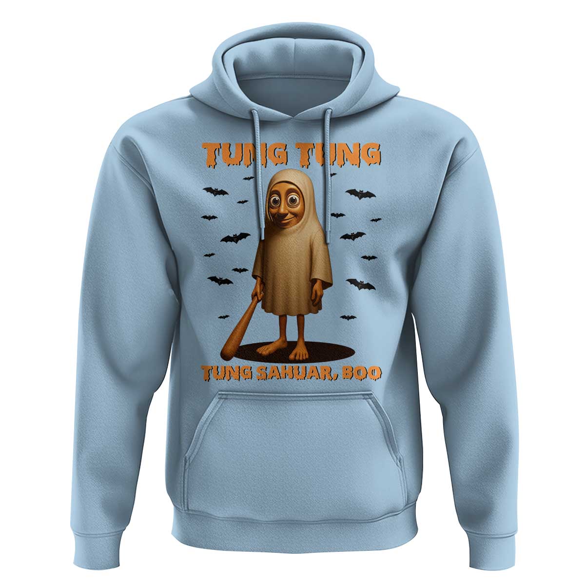 Funny Italian Brainrot Halloween Hoodie Tung Tung Tung Sahur Meme - Wonder Print Shop