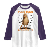 Funny Italian Brainrot Halloween Raglan Shirt Tung Tung Tung Sahur Meme - Wonder Print Shop