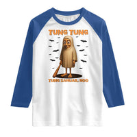 Funny Italian Brainrot Halloween Raglan Shirt Tung Tung Tung Sahur Meme - Wonder Print Shop
