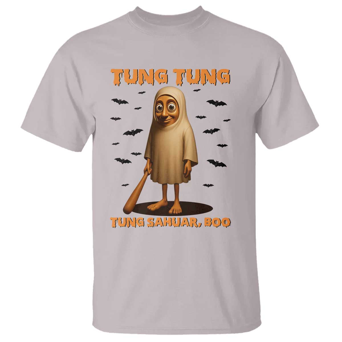 Funny Italian Brainrot Halloween T Shirt Tung Tung Tung Sahur Meme - Wonder Print Shop