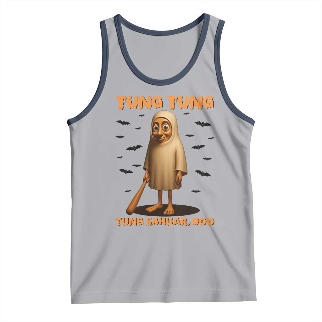 Funny Italian Brainrot Halloween Tank Top Tung Tung Tung Sahur Meme - Wonder Print Shop