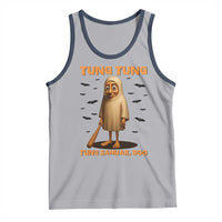 Funny Italian Brainrot Halloween Tank Top Tung Tung Tung Sahur Meme - Wonder Print Shop