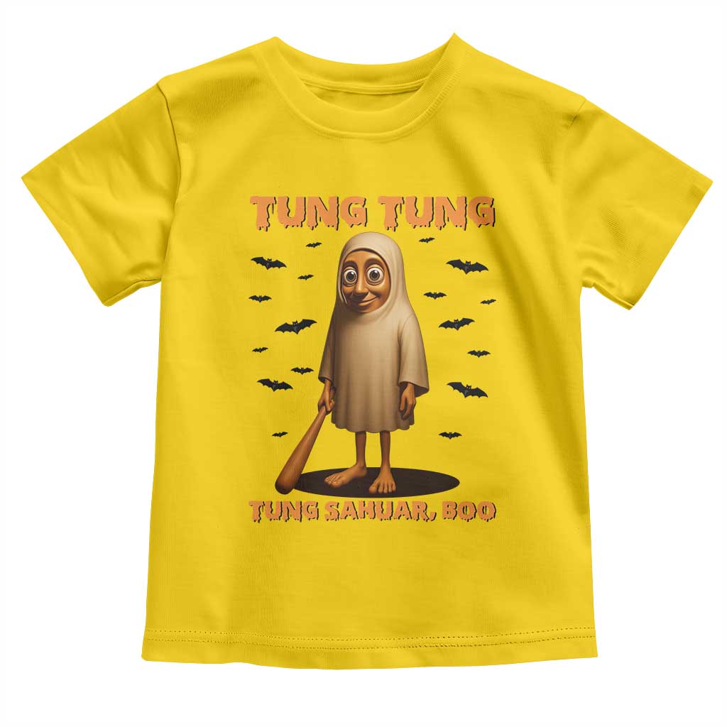 Funny Italian Brainrot Halloween Toddler T Shirt Tung Tung Tung Sahur Meme - Wonder Print Shop