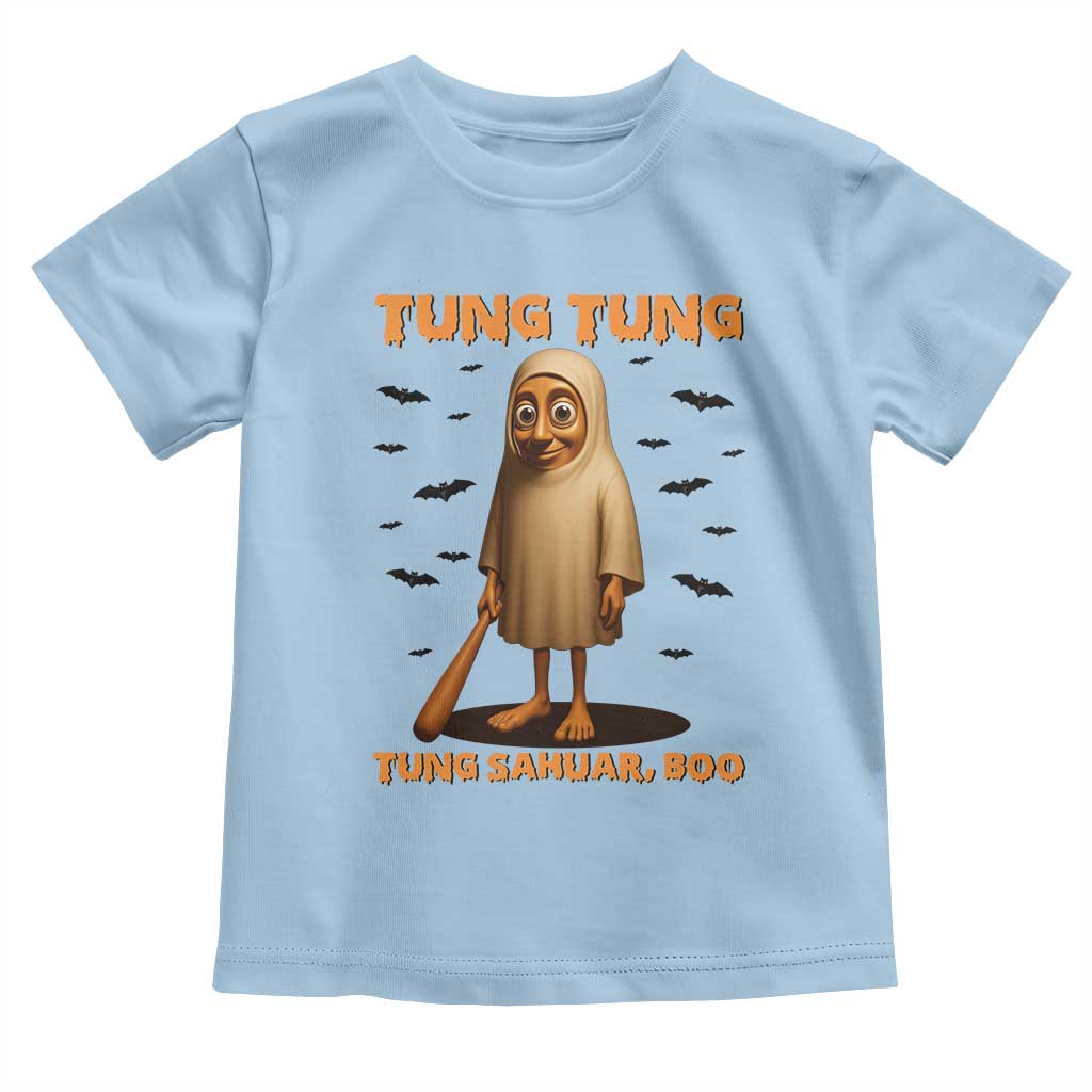 Funny Italian Brainrot Halloween Toddler T Shirt Tung Tung Tung Sahur Meme - Wonder Print Shop
