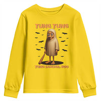 Funny Italian Brainrot Halloween Youth Sweatshirt Tung Tung Tung Sahur Meme - Wonder Print Shop