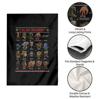 Italian Brainrot Christmas Garden Flag Funny Brain Rot Gen-Z Meme - Wonder Print Shop