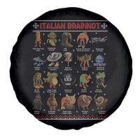 Italian Brainrot Christmas Spare Tire Cover Funny Brain Rot Gen-Z Meme - Wonder Print Shop