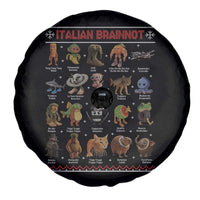 Italian Brainrot Christmas Spare Tire Cover Funny Brain Rot Gen-Z Meme - Wonder Print Shop