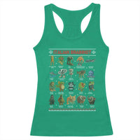 Italian Brainrot Christmas Racerback Tank Top Funny Brain Rot Gen-Z Meme - Wonder Print Shop