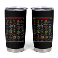 Italian Brainrot Christmas Tumbler Cup Funny Brain Rot Gen-Z Meme