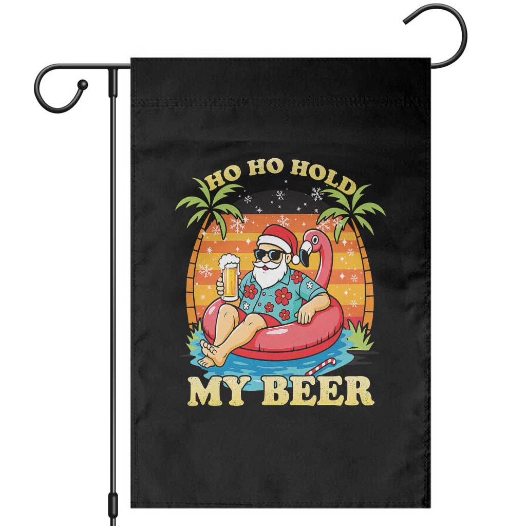 Santa Beer Christmas Garden Flag Ho Ho Ho My Beer - Wonder Print Shop