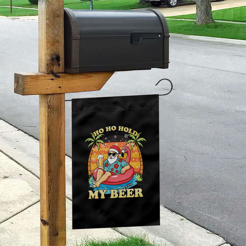 Santa Beer Christmas Garden Flag Ho Ho Ho My Beer - Wonder Print Shop