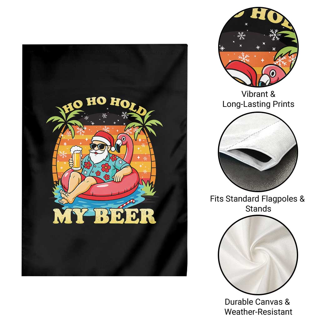Santa Beer Christmas Garden Flag Ho Ho Ho My Beer - Wonder Print Shop