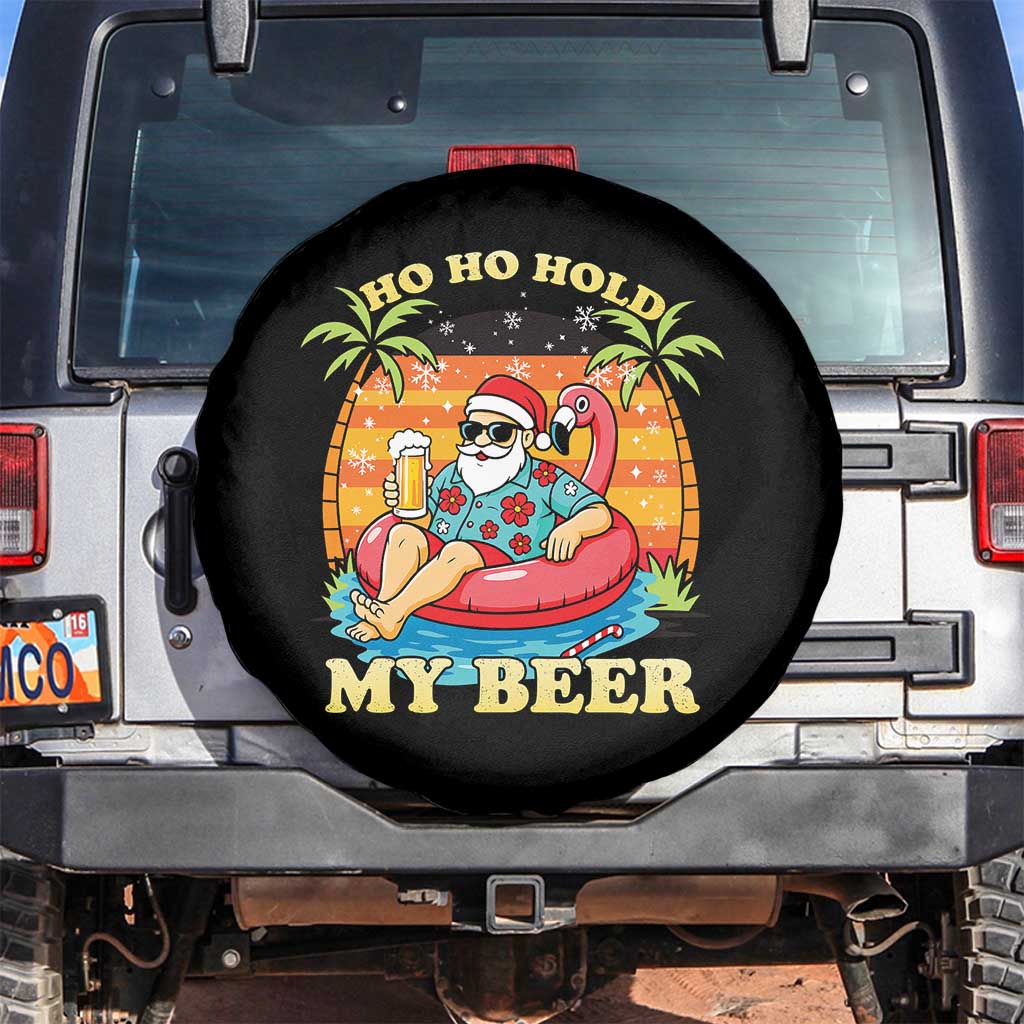 Santa Beer Christmas Spare Tire Cover Ho Ho Ho My Beer - Wonder Print Shop