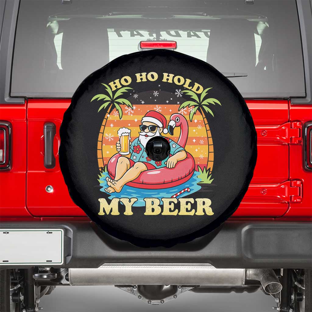 Santa Beer Christmas Spare Tire Cover Ho Ho Ho My Beer - Wonder Print Shop