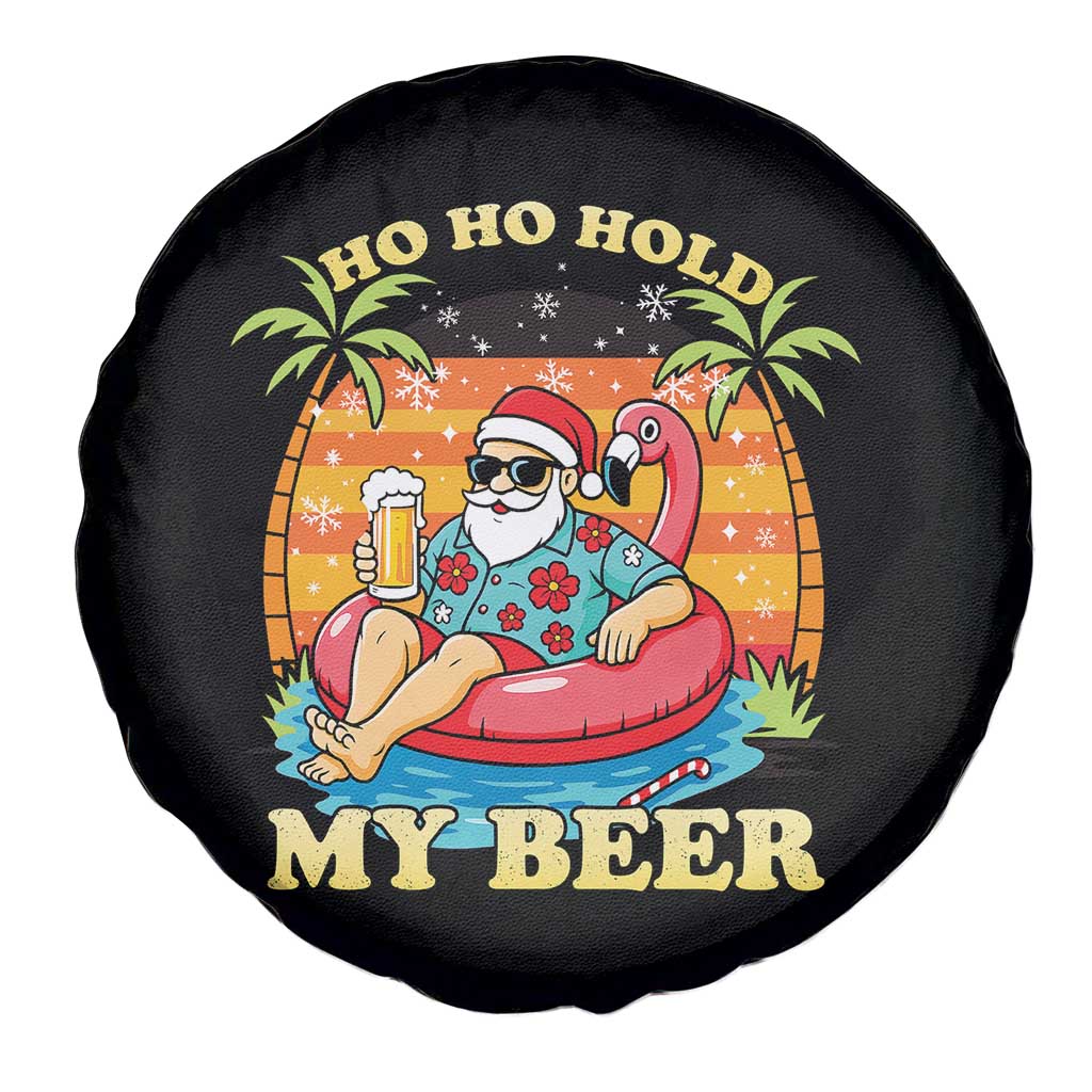 Santa Beer Christmas Spare Tire Cover Ho Ho Ho My Beer - Wonder Print Shop
