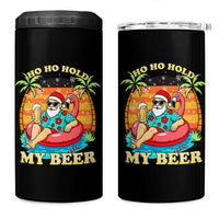 Santa Beer Christmas 4 in 1 Can Cooler Tumbler Ho Ho Ho My Beer