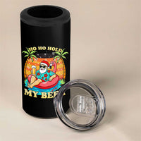 Santa Beer Christmas 4 in 1 Can Cooler Tumbler Ho Ho Ho My Beer