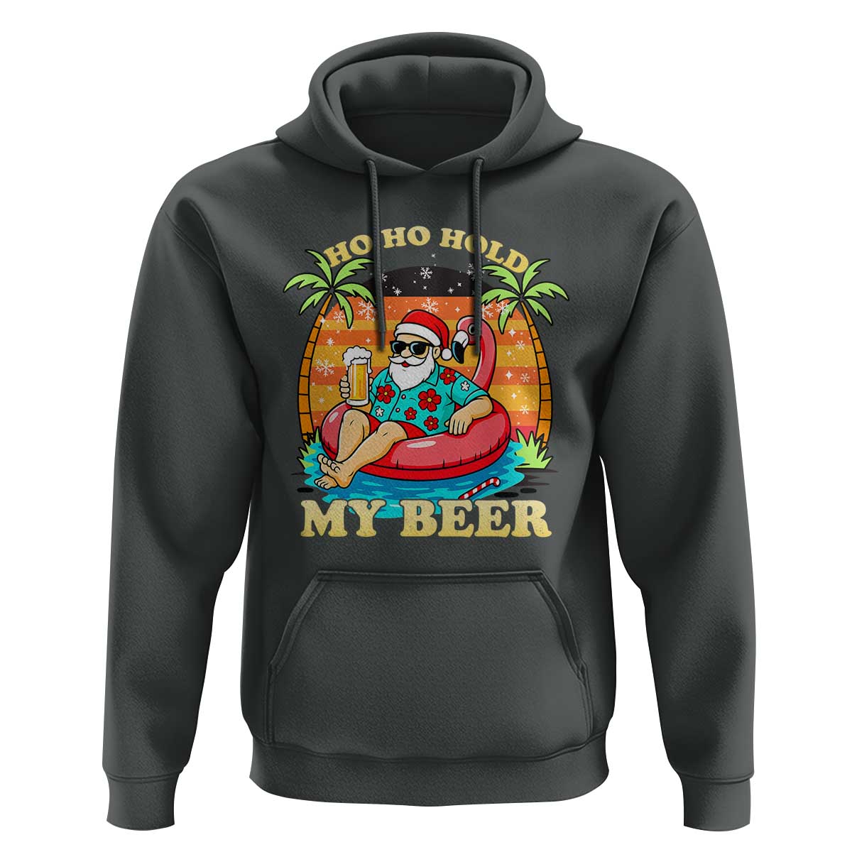 Santa Beer Christmas Hoodie Ho Ho Ho My Beer - Wonder Print Shop