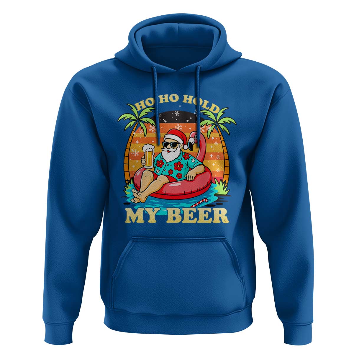 Santa Beer Christmas Hoodie Ho Ho Ho My Beer - Wonder Print Shop