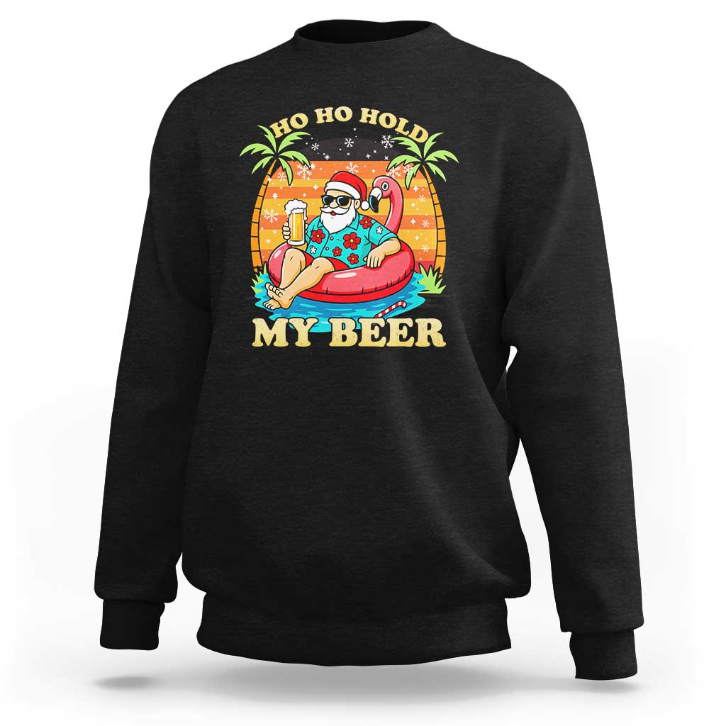 Santa Beer Christmas Sweatshirt Ho Ho Ho My Beer - Wonder Print Shop