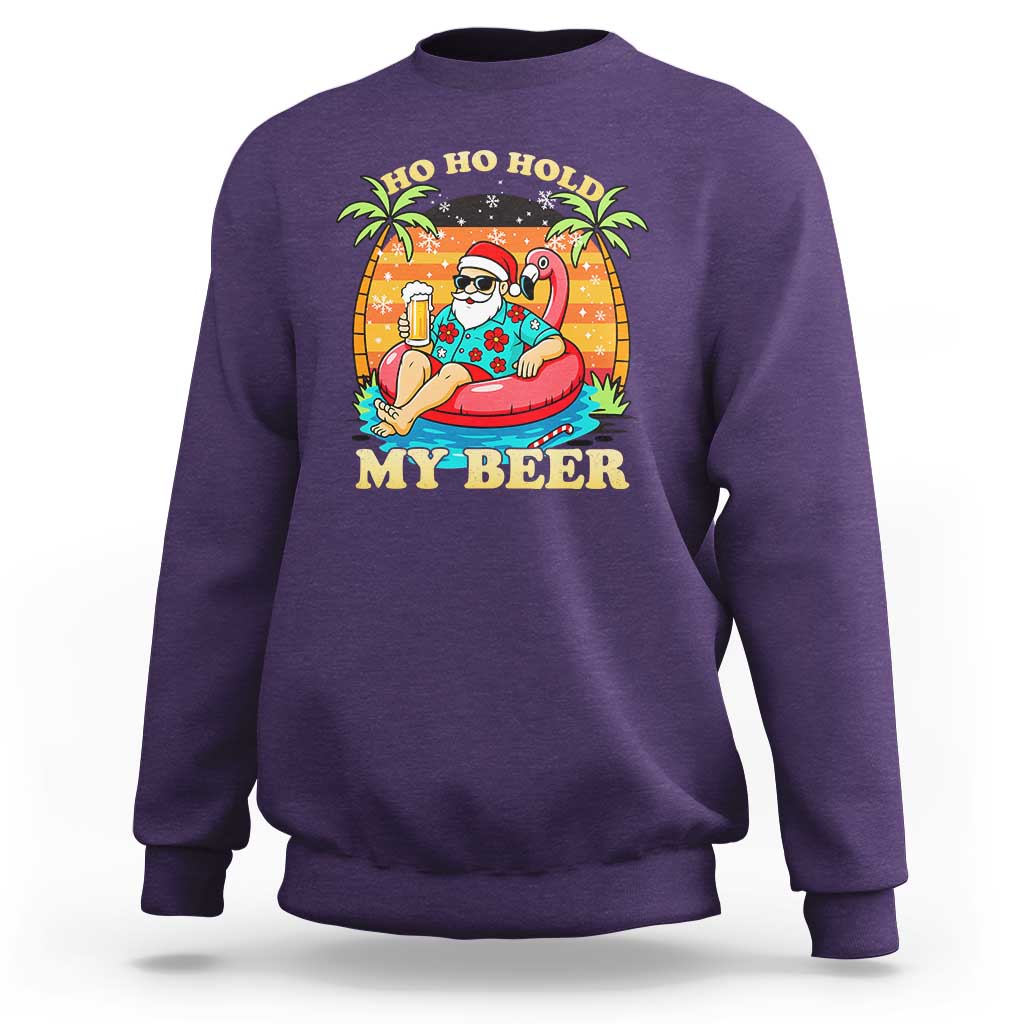 Santa Beer Christmas Sweatshirt Ho Ho Ho My Beer - Wonder Print Shop