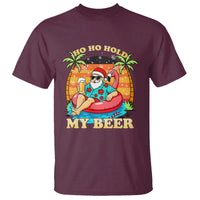 Santa Beer Christmas T Shirt Ho Ho Ho My Beer - Wonder Print Shop