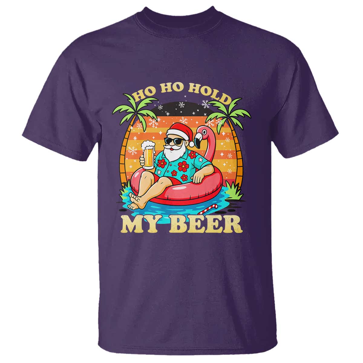 Santa Beer Christmas T Shirt Ho Ho Ho My Beer - Wonder Print Shop