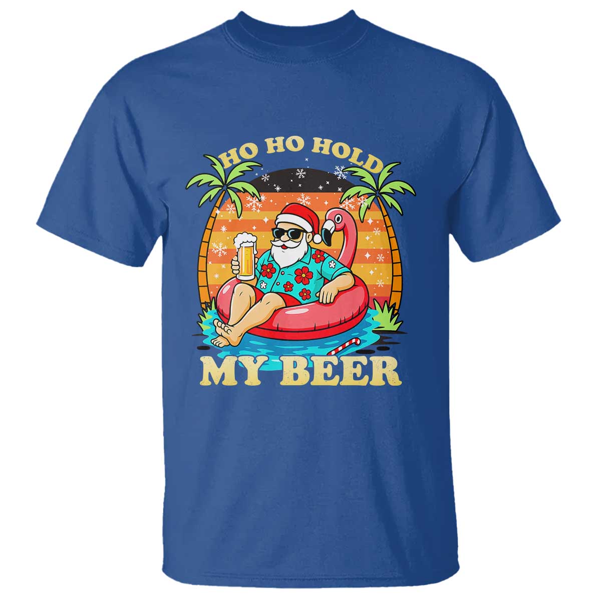 Santa Beer Christmas T Shirt Ho Ho Ho My Beer - Wonder Print Shop
