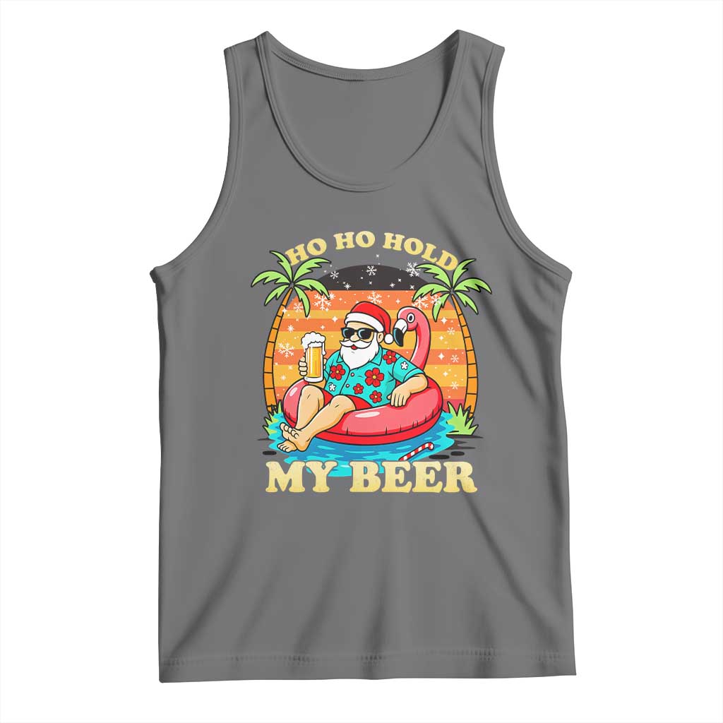 Santa Beer Christmas Tank Top Ho Ho Ho My Beer - Wonder Print Shop