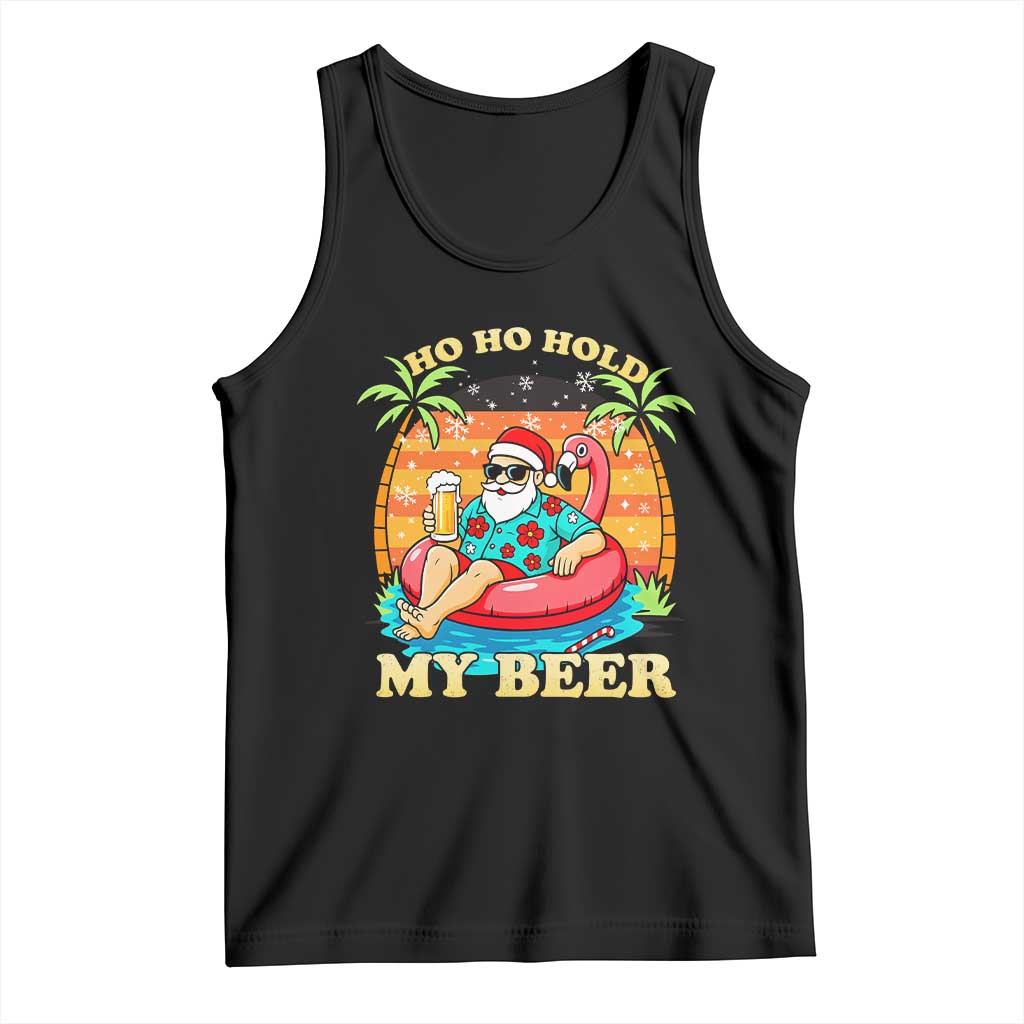 Santa Beer Christmas Tank Top Ho Ho Ho My Beer - Wonder Print Shop