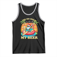 Santa Beer Christmas Tank Top Ho Ho Ho My Beer - Wonder Print Shop