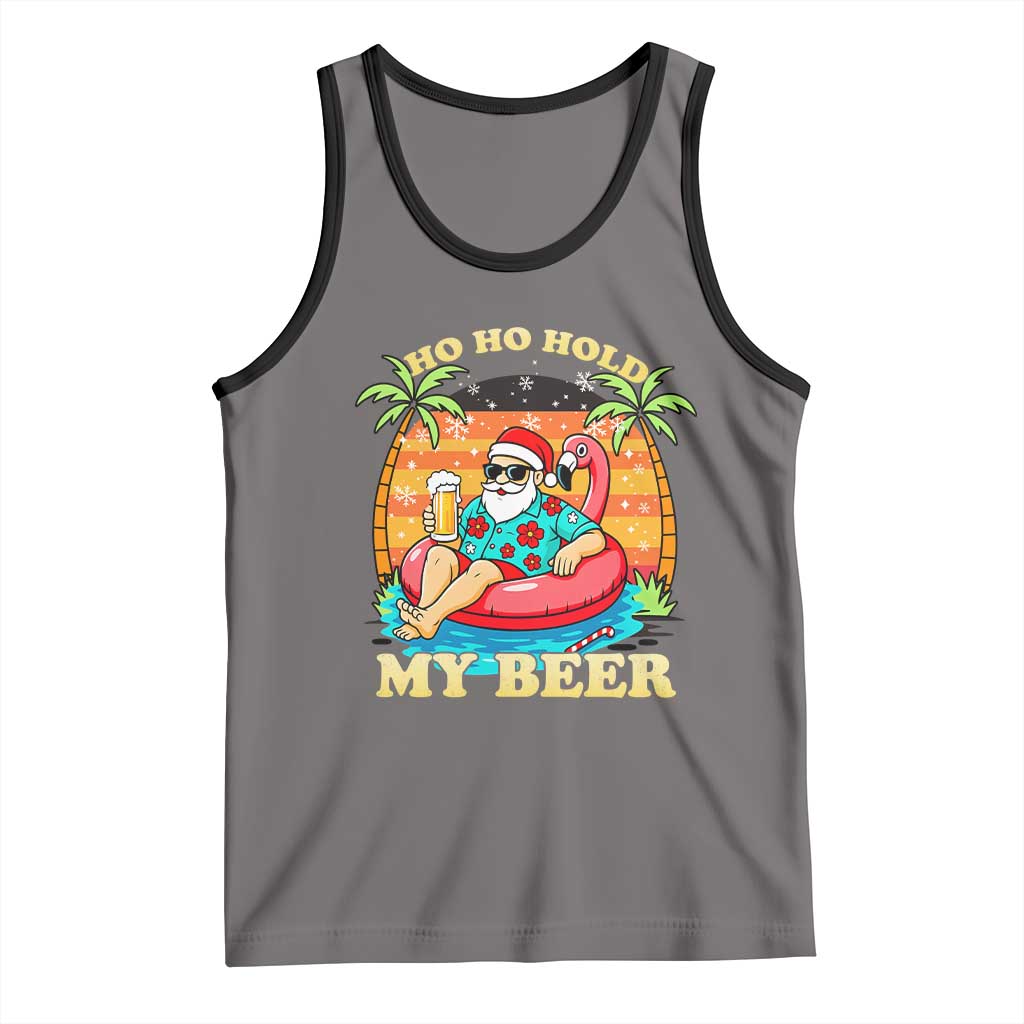 Santa Beer Christmas Tank Top Ho Ho Ho My Beer - Wonder Print Shop