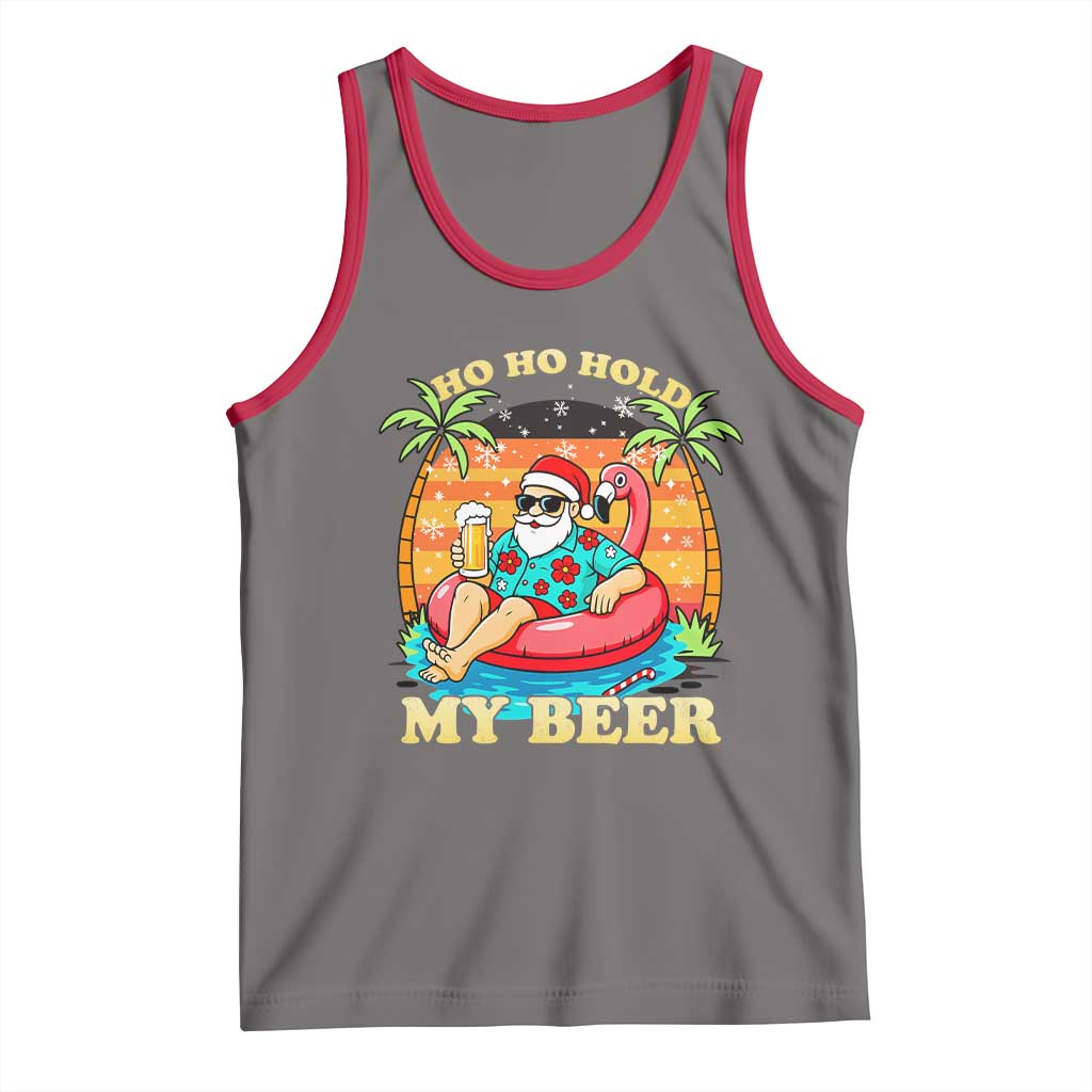 Santa Beer Christmas Tank Top Ho Ho Ho My Beer - Wonder Print Shop