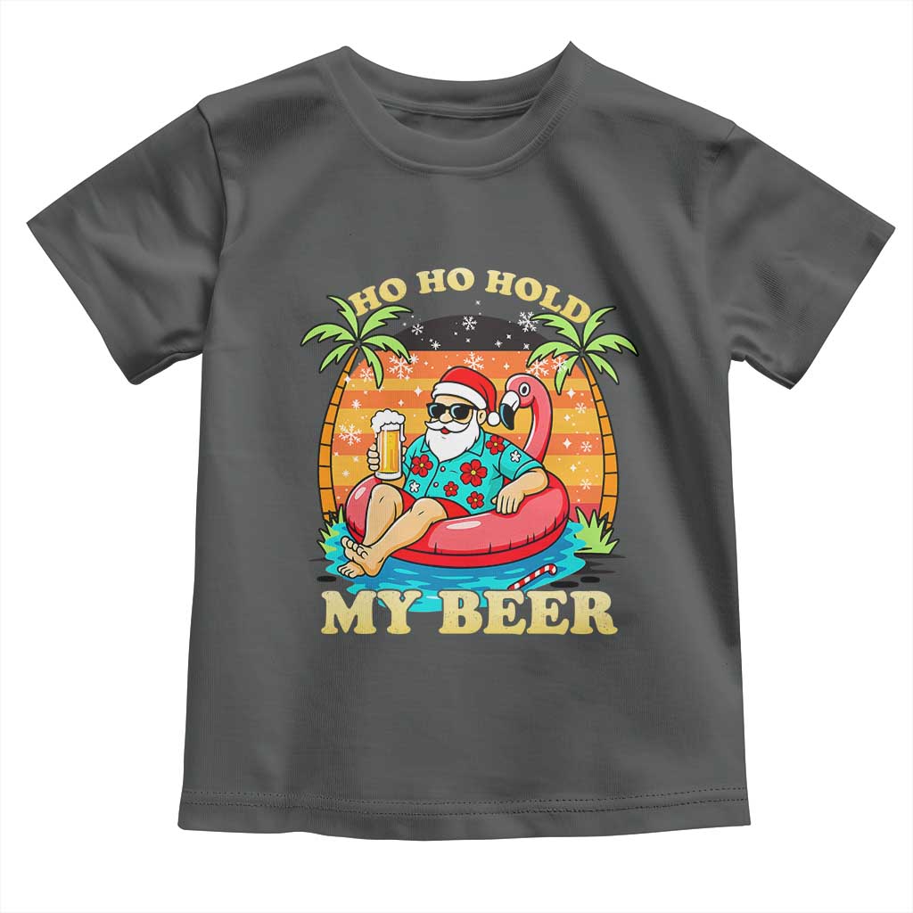 Santa Beer Christmas Toddler T Shirt Ho Ho Ho My Beer - Wonder Print Shop