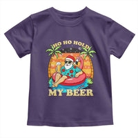 Santa Beer Christmas Toddler T Shirt Ho Ho Ho My Beer - Wonder Print Shop